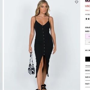 MUIR MIDI DRESS BLACK